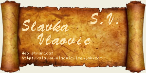 Slavka Vlaović vizit kartica